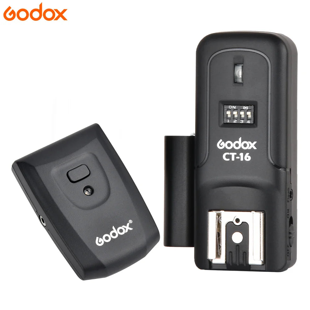Godox CT-16 16-Channel Wireless Flash Trigger Transmitter & Receiver Set for Canon Nikon Pentax Studio Speedlite