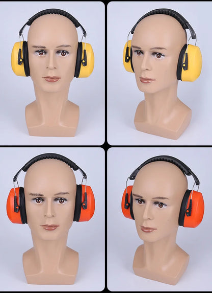 Work Safety Earmuffs – Anti-Noise Portable Ear Protectors for Work, Study, Sleeping, Woodwork & Shooting