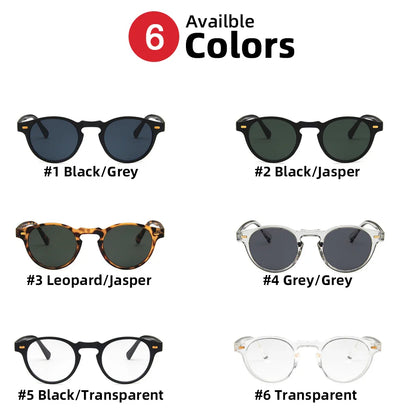 VIVIBEE 2025 Fashion Oval Small Sunglasses – Classic UV400 Clear Transparent Shades for Men & Women
