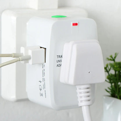 Universal Electric Plug Power Socket Adapter – International Travel Charger Converter for EU, UK, US, AU