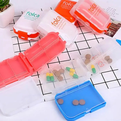 Folding Pill Case – Portable Medicine Organizer, Capsule & Tablet Storage Box, Empty Pillbox Container