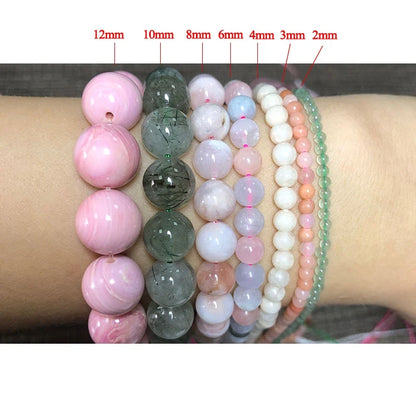 Natural Stone Rondelle Beads - 5x8mm Tourmaline, Citrine & Quartz Loose Beads for DIY Bracelets