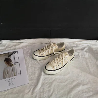 Men’s Canvas Shoes — Fashion Summer Casual Sneakers, High-Top Vulcanized Flats for Men & Women, 2023 Spring-Summer