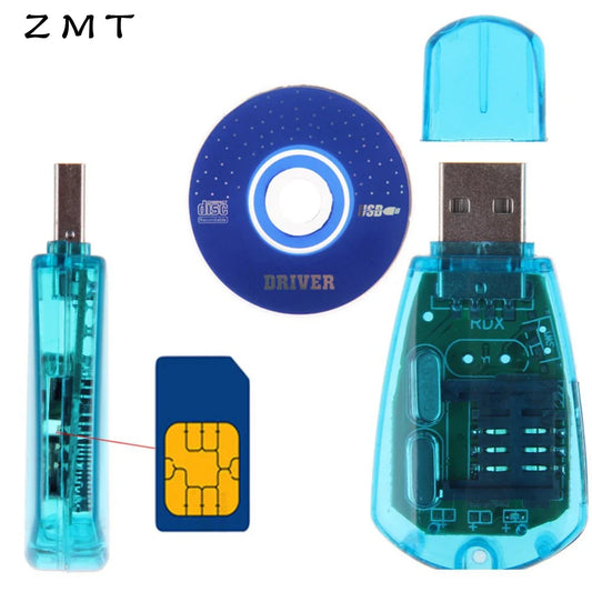 USB Mini SIM Card Reader Writer Kit – Mobile Phone SIM Cloner & Backup Adapter for GSM/CDMA/WCDMA, Data Transfer & SMS Tool with Disk Support