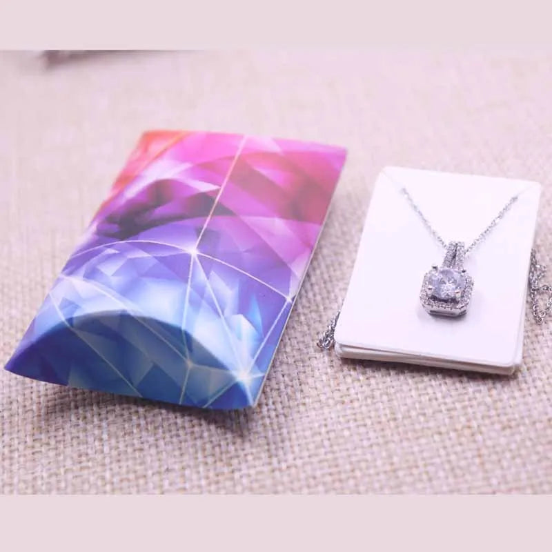 24pcs Floral Pillow-Shaped Jewelry Gift Boxes – Necklace & Earring Display Packaging 20x55x80mm