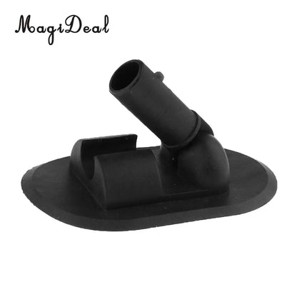 MagiDeal Speedboat Inflatable Fishing Boat Awning – PVC Sun Shade with Deck Mount, Black