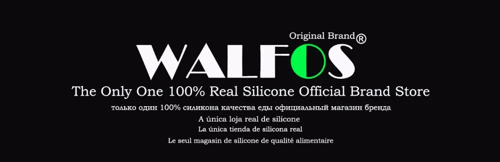 Walfos Silicone Oven Gloves — Heat-Resistant Thick BBQ & Cooking Mitts | Kitchen Gadgets & Accessories