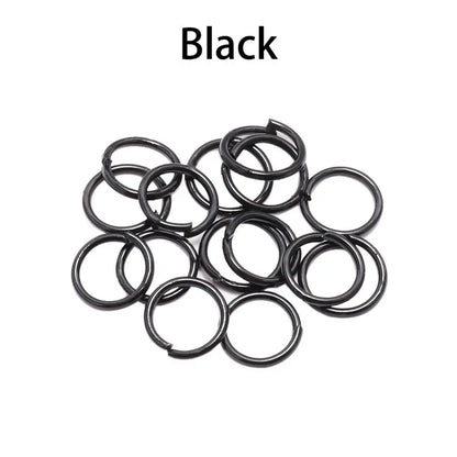 DIY Jewelry Jump Rings - 50-200pcs Split Ring Connectors 3-20mm for Handmade Accessories and Craft Making Supplies