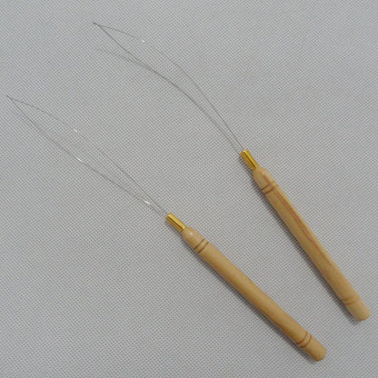 Micro Rings Loop Threader Needle: Hair Extension Tool - Compatible with Hair Plier Beads, Crochet Hook Loop for Micro Ring Installation