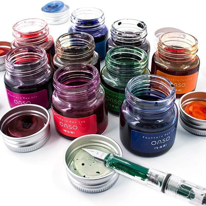 20ml Colorful Smooth Liquid Ink Refill – Bright Comic Ink for Carbon Pens, Office & School Stationery