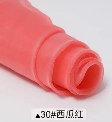 Sheer Organza Fabric Roll - Wedding Party Decoration Material for Romantic Events & Birthday Decor