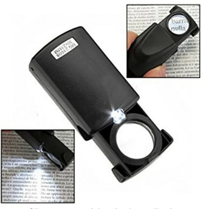 Portable 30X LED Magnifier — Acrylic Lens for Jewelry Appraisal, Reading, Sewing & Seniors