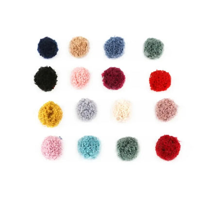 10Pcs Soft Pompom Balls 15/20mm - Fluffy Plush Craft Furballs for DIY Sewing, Home Decor & Christmas Tree Decoration