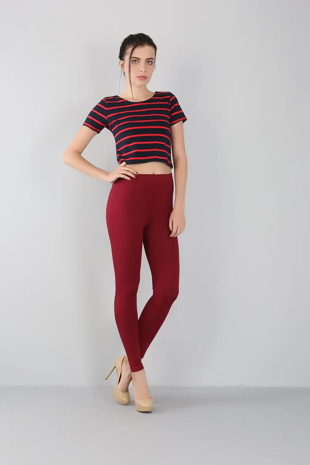 2023 Women's Bamboo Fiber High Elastic Slim Leggings – Plus Size 2XL-7XL, Spring & Summer Fashion