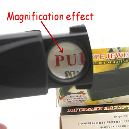 Portable 30X LED Magnifier — Acrylic Lens for Jewelry Appraisal, Reading, Sewing & Seniors