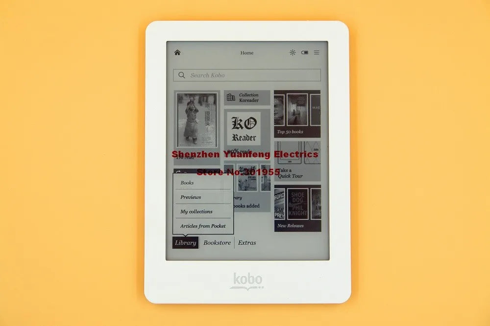 Kobo Glo N613 eBook eReader, 6-Inch 1024x768 Touchscreen, Front & Backlight, 4G/16G/32G, WiFi E-Ink Reader