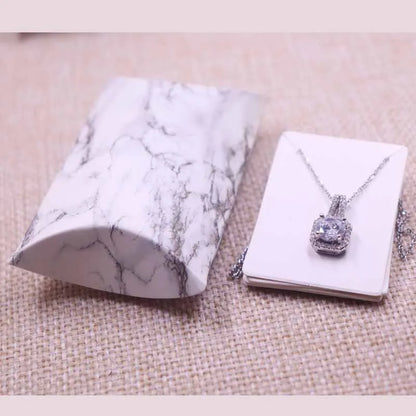 24pcs Floral Pillow-Shaped Jewelry Gift Boxes – Necklace & Earring Display Packaging 20x55x80mm