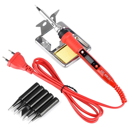 JCD 220V 80W LCD Electric Soldering Iron 908S – Adjustable Temperature with Quality Tips & Soldering Kit