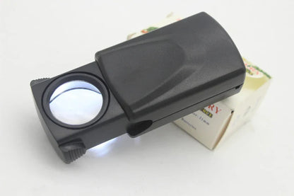 Portable 30X LED Magnifier — Acrylic Lens for Jewelry Appraisal, Reading, Sewing & Seniors