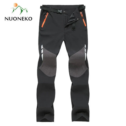 Men’s Reflective Summer Hiking Pants – Lightweight, Breathable, Quick-Dry Outdoor Trekking & Mountain Climbing Trousers with Belt