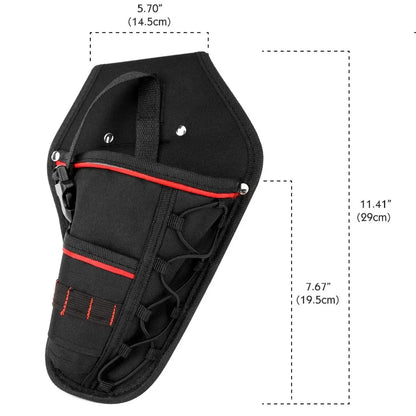 Multi-functional Waterproof Drill Holster: Electric Waist Tool Bag for Wrench, Hammer & Screwdriver