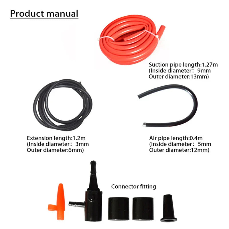 Portable Manual Oil Pump – Hand Siphon Tube for Liquid, Gas, Fuel Transfer, High-Quality Suction Pump & Inflatable Hose