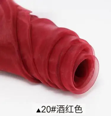 Sheer Organza Fabric Roll - Wedding Party Decoration Material for Romantic Events & Birthday Decor