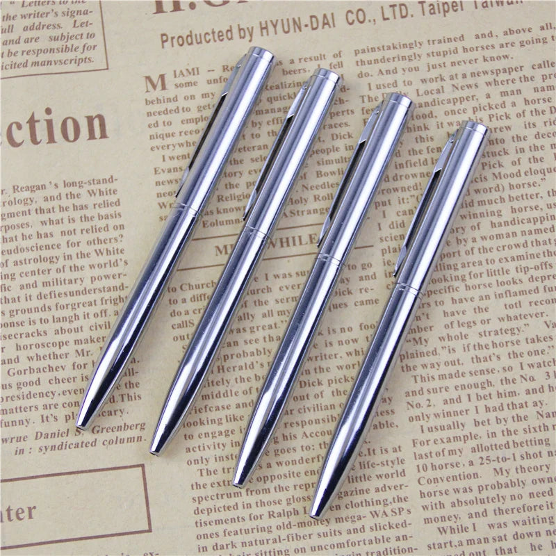 Mini Metal Ballpoint Pen – Pocket-Size Rotating Portable Oil Pen for Smooth Writing