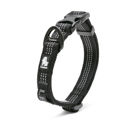 Truelove Reflective Dog Collar Set – Adjustable, Padded Soft Nylon for Small, Medium & Large Dogs, TLC5271