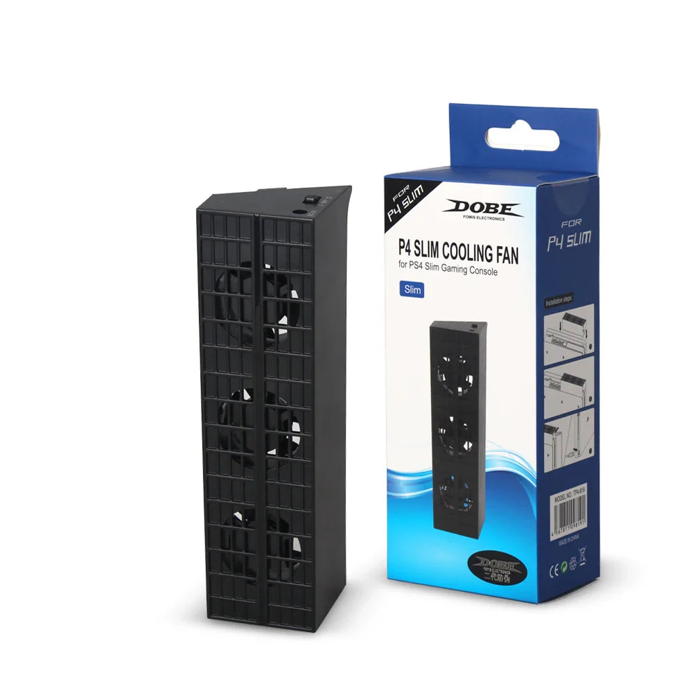 PS4 Slim Cooling Fan with Temperature Control — Game Console Accessory