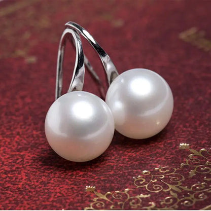 Fashion Pearl Bean Crystal Earrings for Women & Girls – Elegant Everyday Jewelry