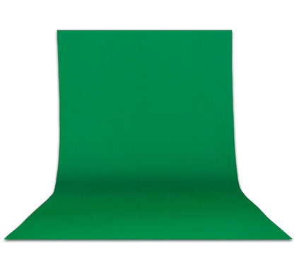 SH Cotton Photo Background Cloth with Rod Pocket – White, Black & Green Screen Chromakey Backdrops for Studio