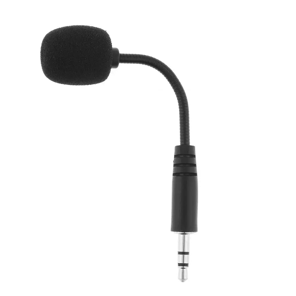 Mini 3.5mm Jack Flexible Capacitive Microphone for Mobile Phone PC Laptop Notebook