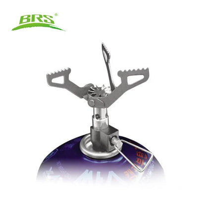 BRS-3000T Outdoor Gas Stove - Portable Mini Titanium Camping Gas Burner - Survival Furnace for Pocket Picnic Cooking