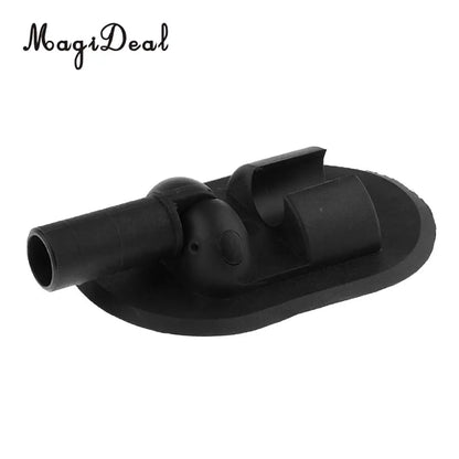 MagiDeal Speedboat Inflatable Fishing Boat Awning – PVC Sun Shade with Deck Mount, Black