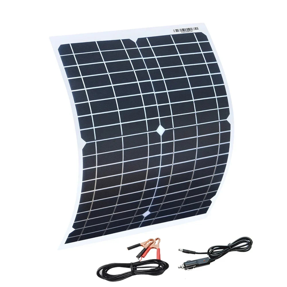 Boguang 20W 18V Flexible Solar Panel - Portable Solar Charger for RV, Boat, Car & 12V Battery