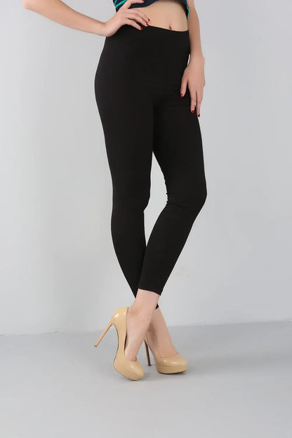 2023 Women's Bamboo Fiber High Elastic Slim Leggings – Plus Size 2XL-7XL, Spring & Summer Fashion
