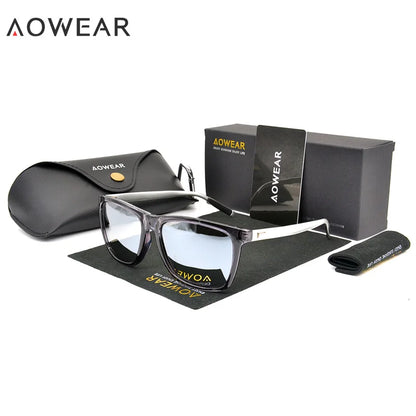 AOWEAR HD Night Vision Glasses – Polarized Yellow Lens Sunglasses for Men, Safe Driving Goggles