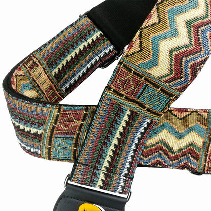 High-Quality Cotton Guitar Strap – Adjustable Length, 6.2cm Wide for Acoustic Guitar & Electric Bass
