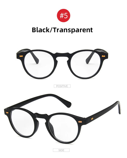 VIVIBEE 2025 Fashion Oval Small Sunglasses – Classic UV400 Clear Transparent Shades for Men & Women