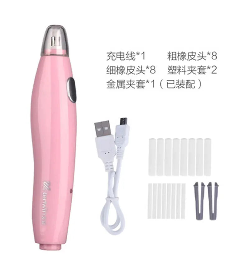 Professional Electric Art Eraser — USB Rechargeable Sketch & Highlight Rubber Pencil Eraser