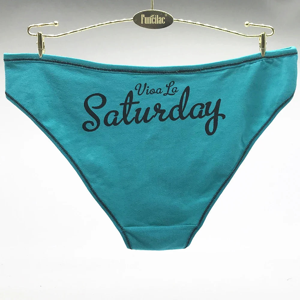 Women's Cotton Panties - 7 Pack Sexy Everyday Briefs & Knickers, M/L/XL Lingerie Set