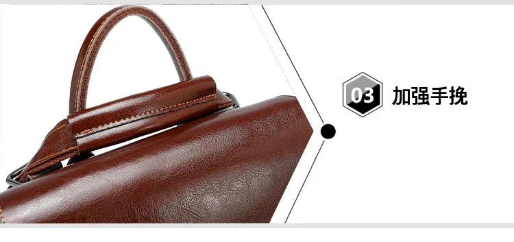 Women's Genuine Leather Backpack - Crossbody Shoulder Bag, School Bag, Laptop Rucksack, and Messenger Bag for Girls
