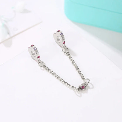 Original Alloy Bead Family Love Heart Pendant Charm - Mom & Dad DIY Jewelry for Pan Bracelets & Necklaces