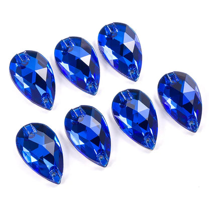 AAAAA Tear Drop Rhinestones — High-Quality Sew-On Stones for Dress, Bag, Garment & Shoe Decoration