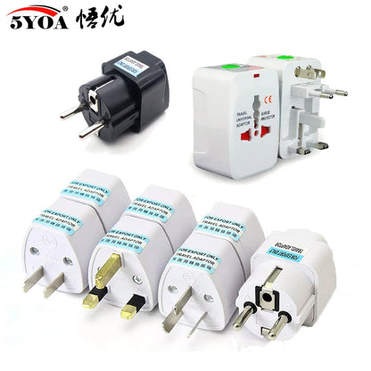 Universal Electric Plug Power Socket Adapter – International Travel Charger Converter for EU, UK, US, AU