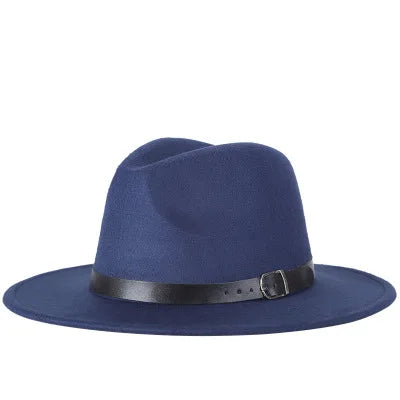 2022 Fashion Fedora Hat for Men & Women - Black Wool Blend Jazz Cap, Outdoor Casual Hat in X & XL Sizes