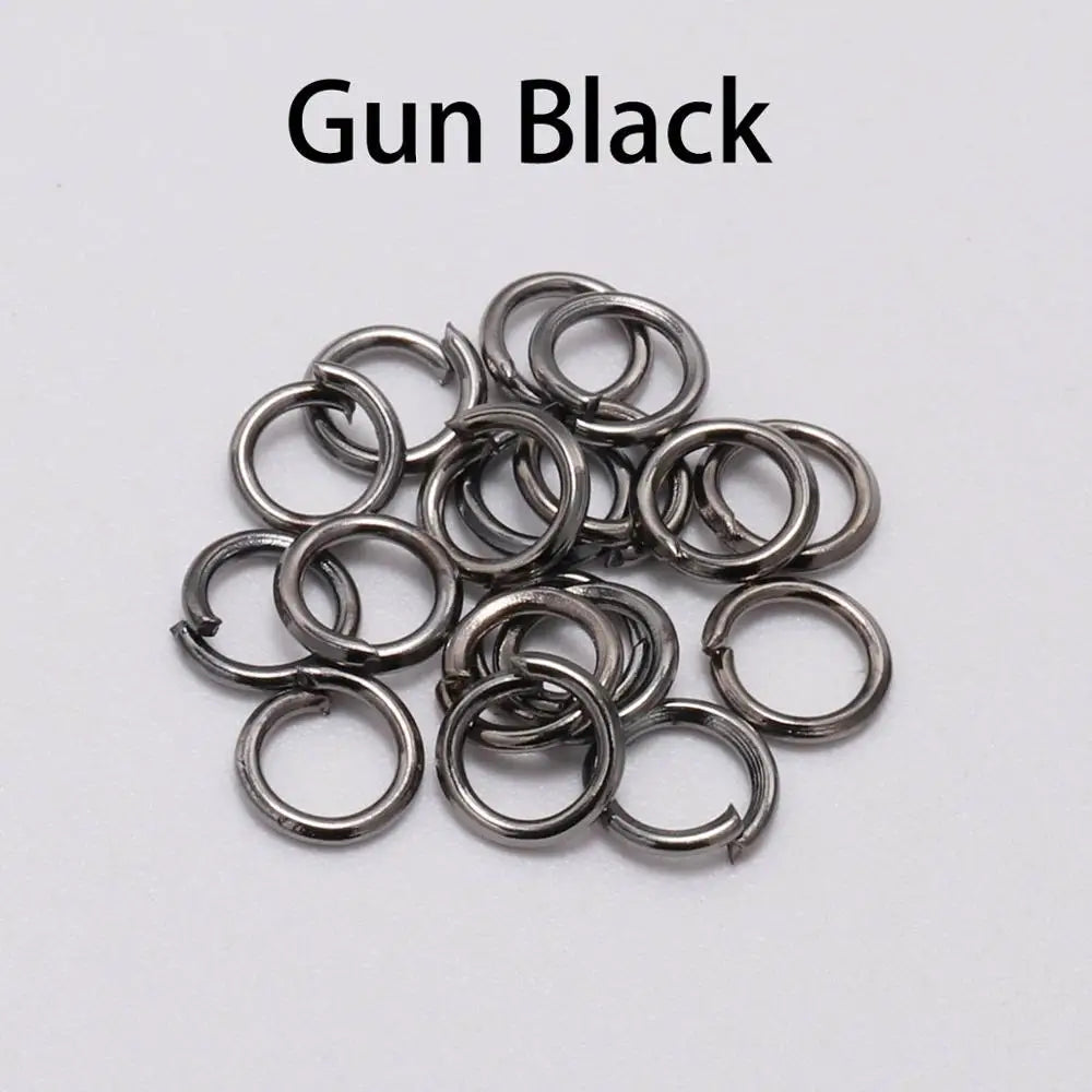 DIY Jewelry Jump Rings - 50-200pcs Split Ring Connectors 3-20mm for Handmade Accessories and Craft Making Supplies