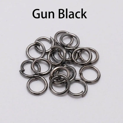 DIY Jewelry Jump Rings - 50-200pcs Split Ring Connectors 3-20mm for Handmade Accessories and Craft Making Supplies