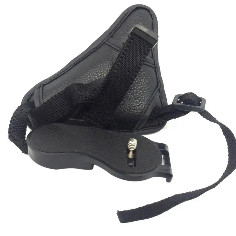 Professional PU Leather Camera Hand Grip Wrist Strap with Screw Hole for Canon Nikon SLR — Black